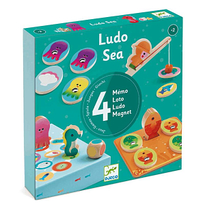 Развивающая игра DJECO "Людо Море 4 в 1"